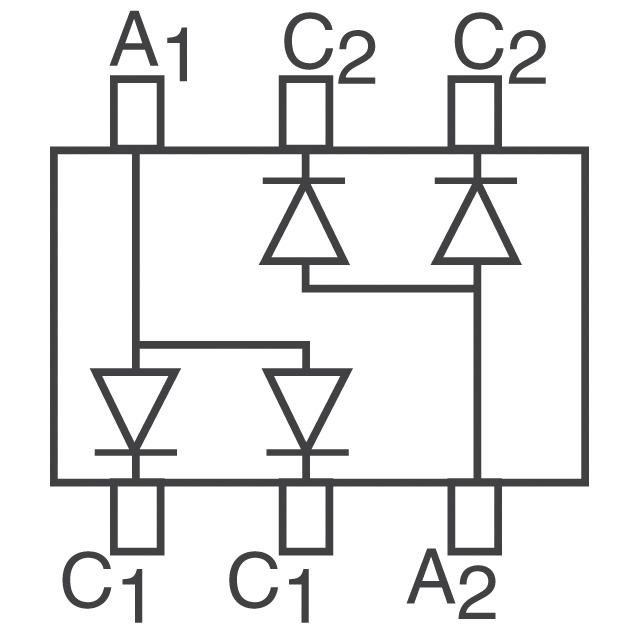 BAT54ADW-7-F Diodes Incorporated  Diodes - Redresseurs - Réseaux